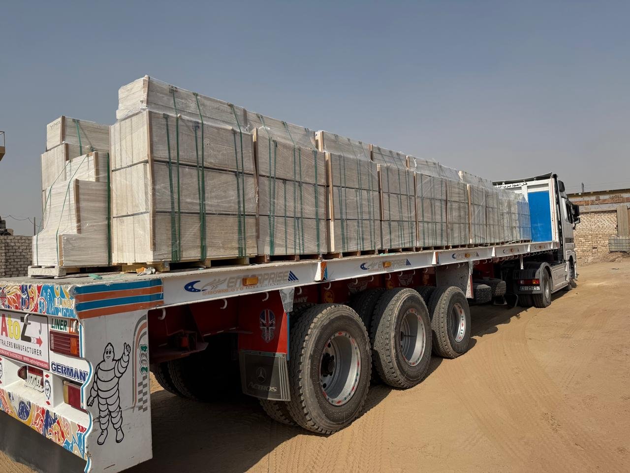 Marble shipment — ready for port